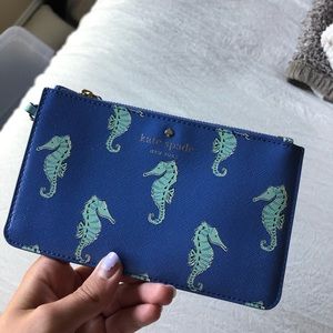 Rare Kate Spade Seahorse Wristlet